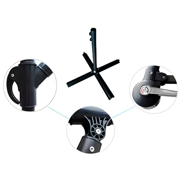 Umbrelă de grădină Ekspand 10001690 Black Gray photo 2