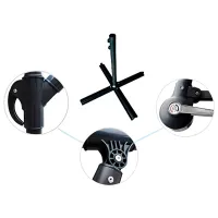 Umbrelă de grădină Ekspand 10001690 Black Gray photo 2