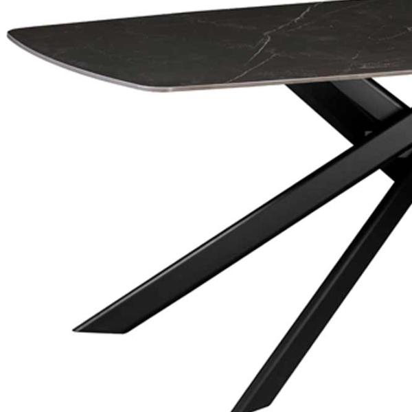 Masă de bucătărie fixă DecoPrim Lunaria PAL/ Black photo 3