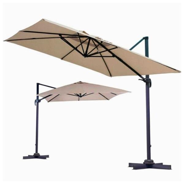 Umbrelă de grădină Ekspand Roma Black Brown photo 2
