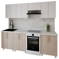 Bucătărie Smartex K1 PAL melaminat / Light Oak