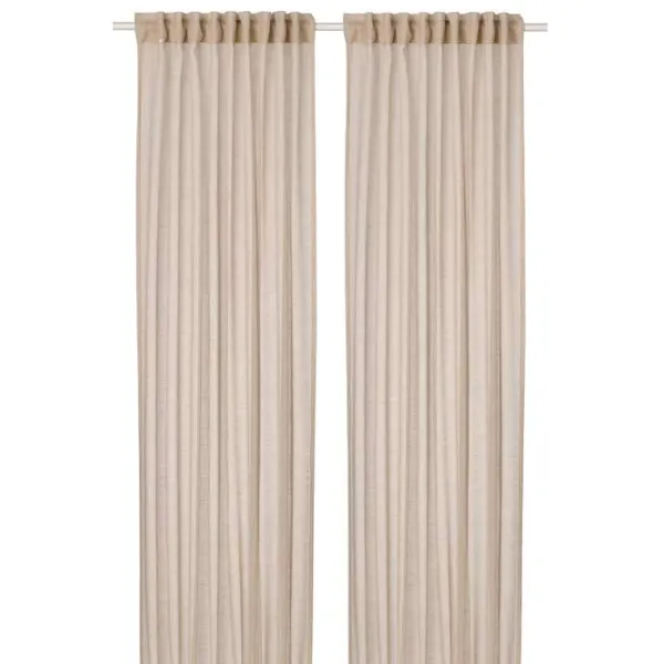 Шторы Ikea Hallebracka Бежевый / Полиэстер photo 1