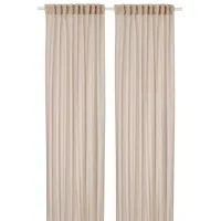 Шторы Ikea Hallebracka Бежевый / Полиэстер