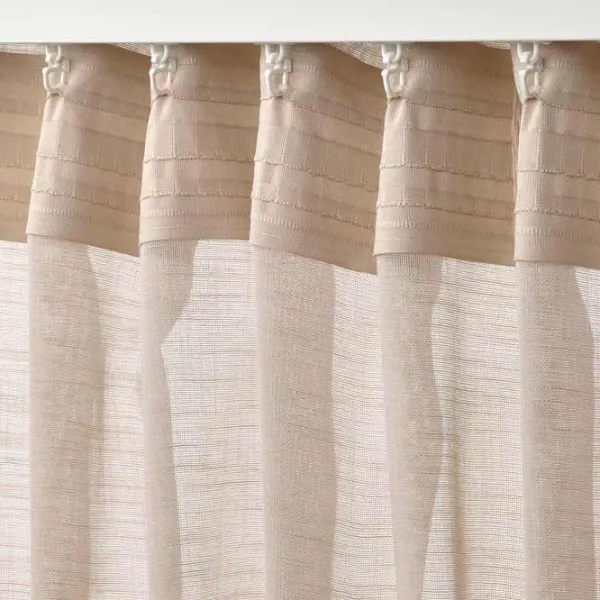 Шторы Ikea Hallebracka Бежевый / Полиэстер photo 2
