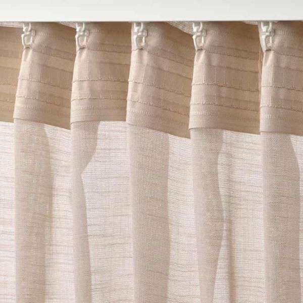 Шторы Ikea Hallebracka Бежевый / Полиэстер photo 2