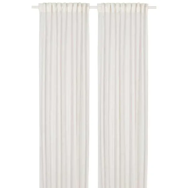Шторы Ikea Hallebracka Белый / Полиэстер photo 1