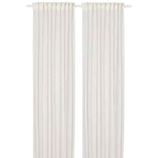 Шторы Ikea Hallebracka Белый / Полиэстер photo 1