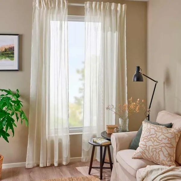 Шторы Ikea Hallebracka Белый / Полиэстер photo 6