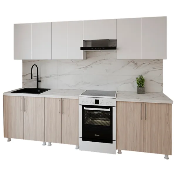 Кухня Smartex K1 ДСП меламин / Светлый Дуб photo 1 Кухня Smartex K1 ДСП меламин / Светлый Дуб photo 1