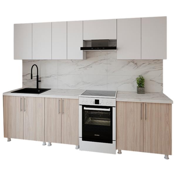 Кухня Smartex K1 ДСП меламин / Светлый Дуб photo 1 Кухня Smartex K1 ДСП меламин / Светлый Дуб photo 1