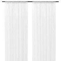 Шторы Ikea Lillegerd Белый / Полиэстер