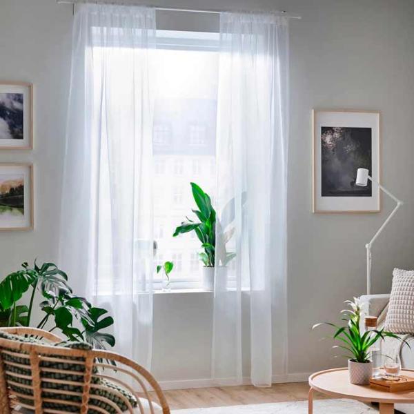 Шторы Ikea Teresia Белый / Полиэстер photo 3