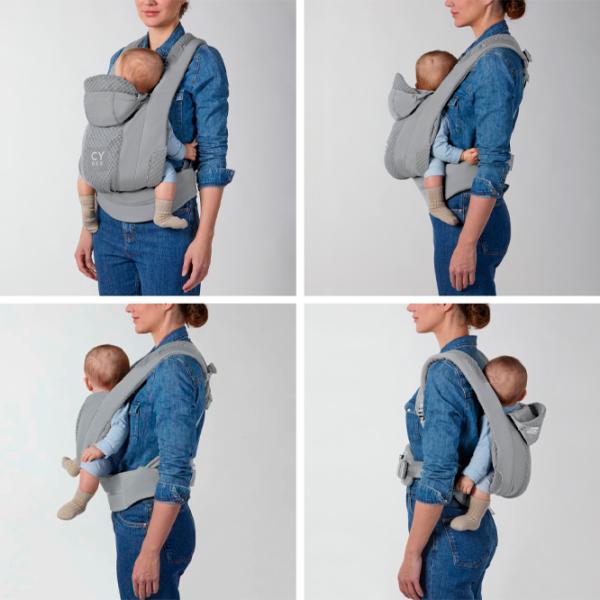 Marsupiu pentru copii Cybex Coya () 15 kg / Gray photo 4