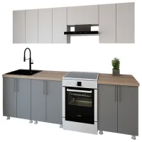 Bucătărie Smartex K1 PAL melaminat / Gray