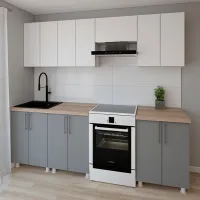 Bucătărie Smartex K1 PAL melaminat / Gray photo 2