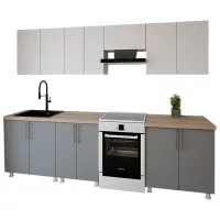 Bucătărie Smartex K1 PAL melaminat / Gray