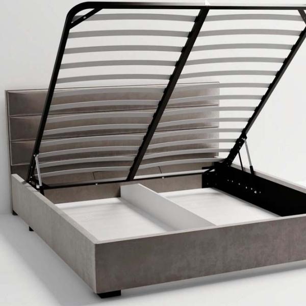 Кровать My-Style my-Amy 200 x 200 см / Фанера / Тёмно-серый photo 4