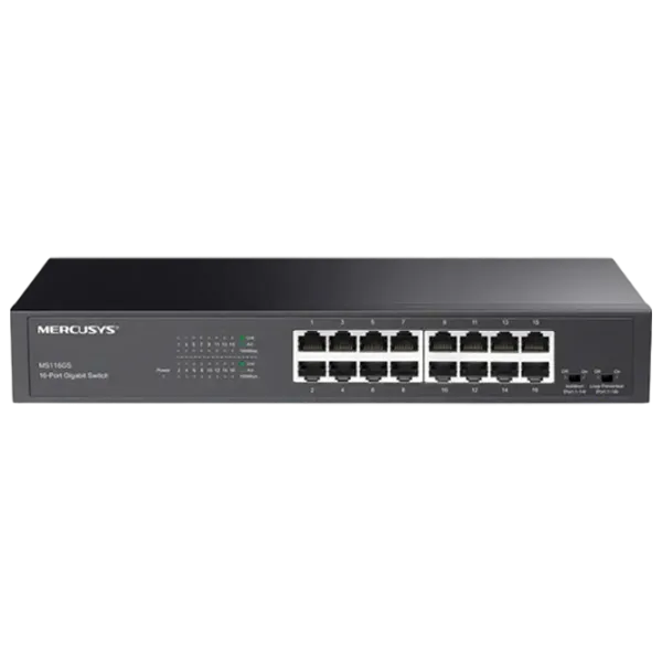 Коммутатор Mercusys MS116GS Черный photo 1