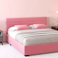 Кровать My-Style my-Amy 200 x 200 см / Фанера / Розовый photo 4