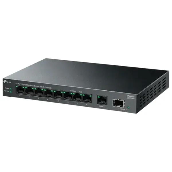 Switch TP-Link LS1210GP Black photo 3 Switch TP-Link LS1210GP Black photo 3