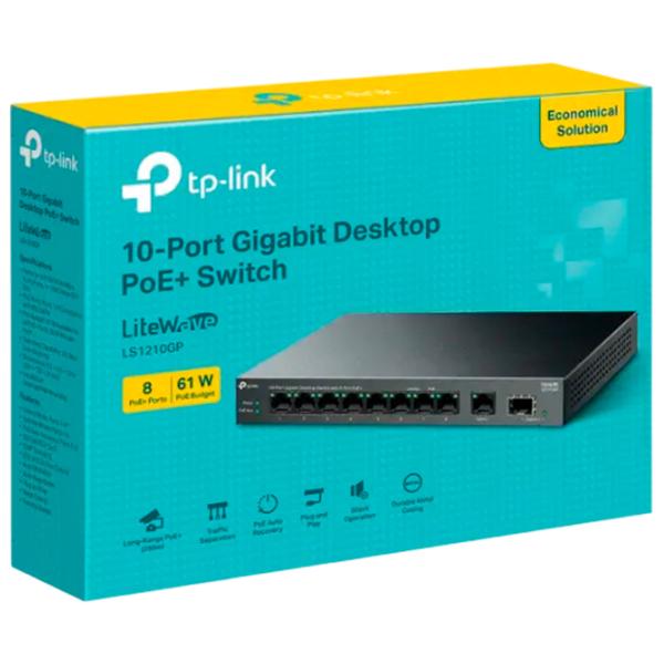 Switch TP-Link LS1210GP Black photo 5 Switch TP-Link LS1210GP Black photo 5