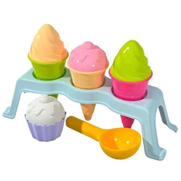 Hабор игрушек для песка Androni Giocattoli Ice Cream Пластик / 6 photo 1 Hабор игрушек для песка Androni Giocattoli Ice Cream Пластик / 6 photo 1