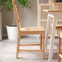 Scaun de bucătărie Ikea Pinntorp Masiv/ Beige Beige photo 4
