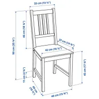Scaun de bucătărie Ikea Pinntorp Masiv/ Beige Beige photo 6