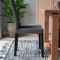 Scaun de bucătărie Ikea Kattil/Knisa Stofă/ Dark Gray Black photo 4