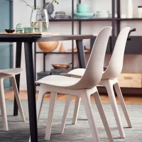 Scaun de bucătărie Ikea Odger Plastic/ Beige Beige photo 4