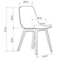 Scaun de bucătărie Ikea Odger Plastic/ Red Red photo 5