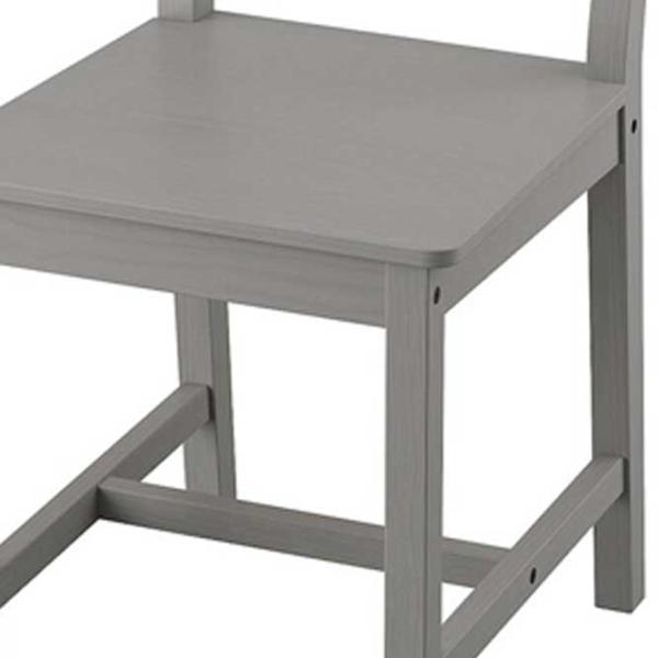 Кухонный стул Ikea Hauga Массив/ Серый Серый photo 2