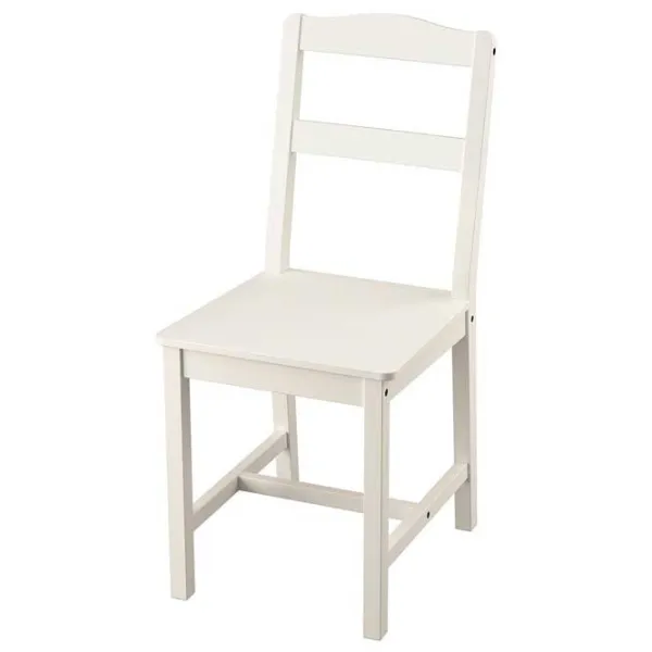 Кухонный стул Ikea Hauga Массив/ Белый White photo 1
