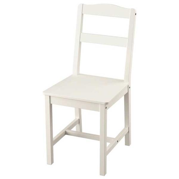 Кухонный стул Ikea Hauga Массив/ Белый White photo 1
