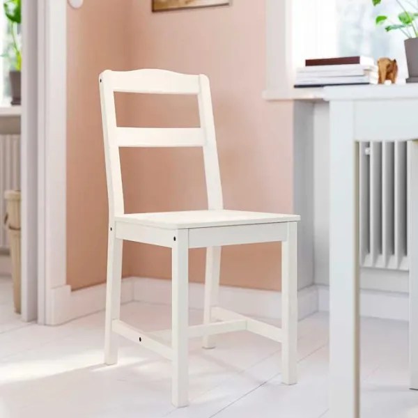 Кухонный стул Ikea Hauga Массив/ Белый White photo 2