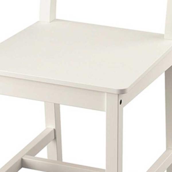 Кухонный стул Ikea Hauga Массив/ Белый White photo 3