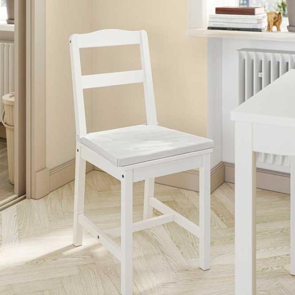 Кухонный стул Ikea Hauga Массив/ Белый White photo 4
