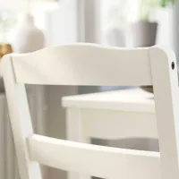 Scaun de bucătărie Ikea Hauga Masiv/ White White photo 5