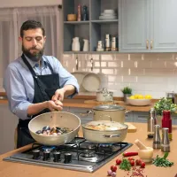 Сковорода Korkmaz Granita 1263A Глубокие / 26 см / Бежевый photo 3