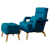 Садовое кресло Ekspand S1408 Дерево / Tкань / Синий Beige