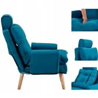 Садовое кресло Ekspand S1380 Дерево / Tкань / Синий Beige