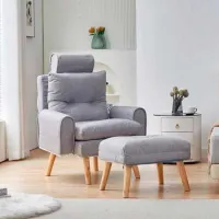 Садовое кресло Ekspand S1380 Дерево / Tкань / Серый Beige photo 2
