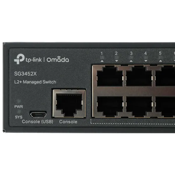 Коммутатор TP-Link SG3452X Черный photo 5 Коммутатор TP-Link SG3452X Черный photo 5