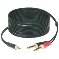 Аудио кабель Klotz AY5-0600 ПВХ / Черный