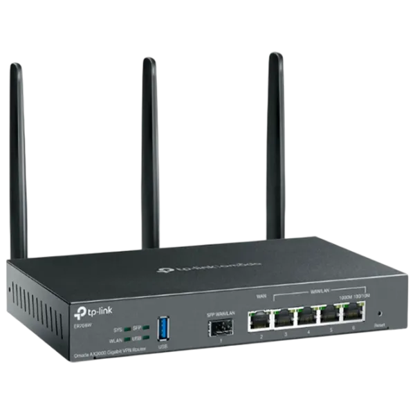 Wi-Fi Router TP-Link ER706W 574 Mbit/s / 2402 Mbit/s / Black photo 1 Wi-Fi Router TP-Link ER706W 574 Mbit/s / 2402 Mbit/s / Black photo 1
