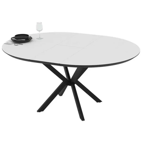 Masă de bucătărie extensibilă Magnus Dobok MDF/ White photo 5