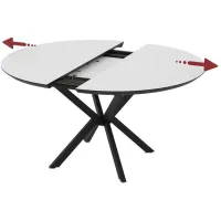 Masă de bucătărie extensibilă Magnus Dobok MDF/ Black photo 2