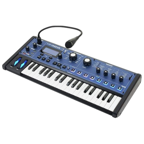 Цифровой синтезатор Novation MiniNova 37 клавиш / 18 голосов / Пластик / Синий photo 2