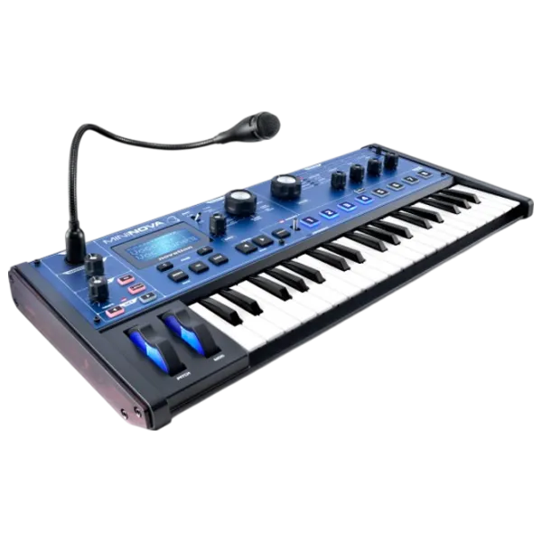 Цифровой синтезатор Novation MiniNova 37 клавиш / 18 голосов / Пластик / Синий photo 3