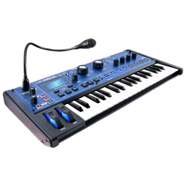 Цифровой синтезатор Novation MiniNova 37 клавиш / 18 голосов / Пластик / Синий photo 3